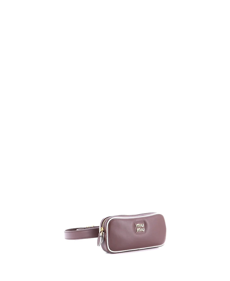 Pre-Owned Miu Miu Small Softy Belt Bag Leather