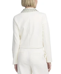 Elle Collection Women's Embellished Boxy Jacket