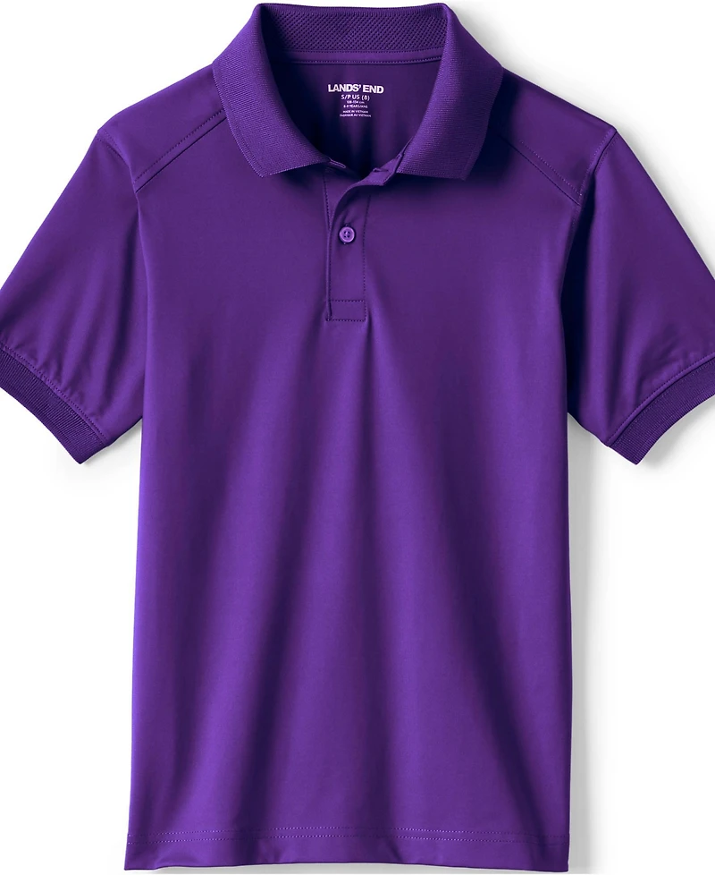 Lands' End Girls Short Sleeve Rapid Dry Polo Shirt