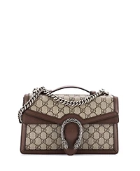 Pre-Owned Gucci Small Dionysus Top Handle Chain Bag Gg Coated Canvas