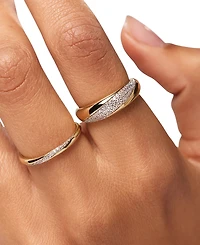 Ana Luisa 14k Gold-Plated Kira Dome Band Ring