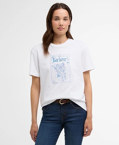 Barbour Women's Hambleton Crewneck Cotton T-Shirt