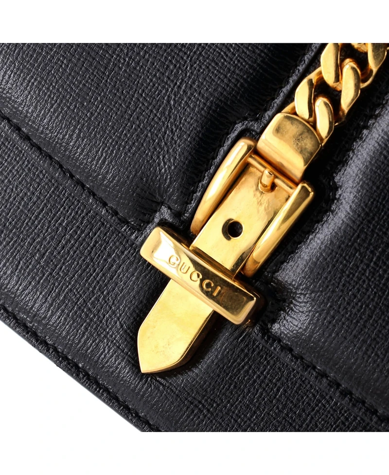 Pre-Owned Gucci Small Sylvie 1969 Shoulder Bag Leather