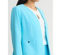 Kasper Women's Patch Pocket Open-Front Jacket
