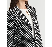 Kasper Women's Polka Dot Jacquard Blazer, Regular & Petite