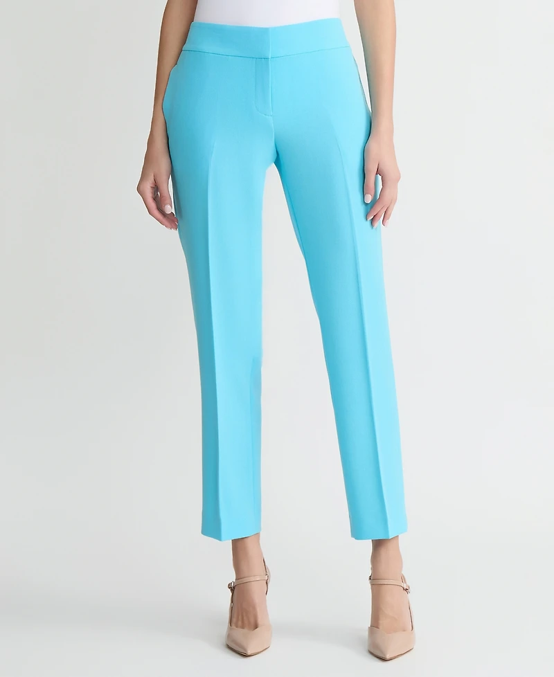 Kasper Women's Stretch Crepe Slim Leg Pant, Regular & Petite Sizes