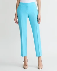 Kasper Women's Stretch Crepe Slim Leg Pant, Regular & Petite Sizes