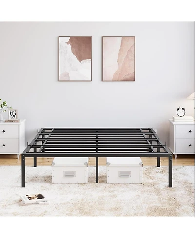 gaomon 12 Inch Full Size Bed Frames Heavy Duty Metal Platform Bed with Under Bed Storage, Sturdy Steel Slat Support, No Box Spring Needed