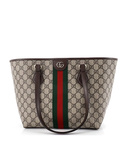 Pre-Owned Gucci Medium Ophidia Shopper Tote Gg Coated Canvas