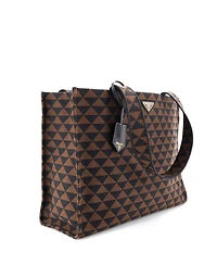 Pre-Owned Prada Horizontal Symbole Shopper Tote Jacquard