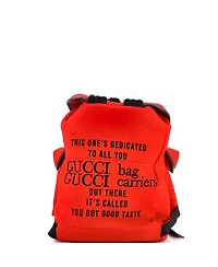 Pre-Owned Gucci Aria 100th Anniversary Off The Grid Backpack Embroidered Felt with Leather