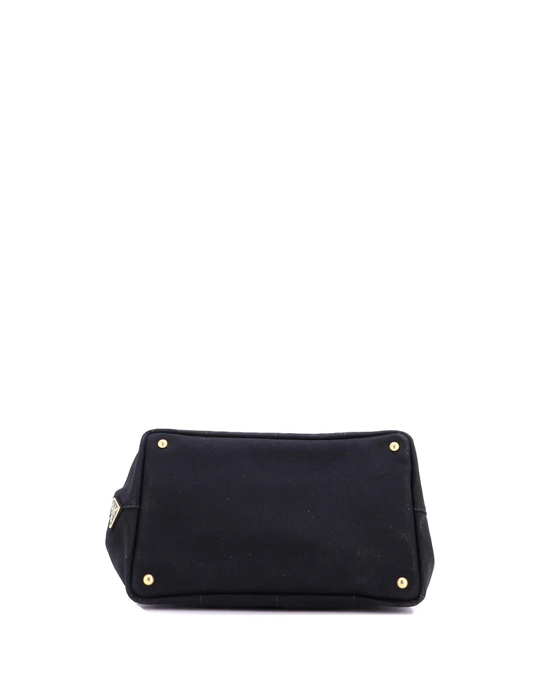 Pre-Owned Prada Medium Canapa Convertible Tote Canvas