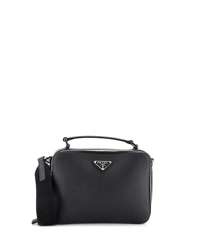 Pre-Owned Prada Small Brique Crossbody Bag Saffiano Leather