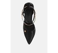 Hobnob Anklet Embellishment Stiletto Women's Sandals