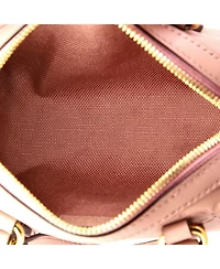 Pre-Owned Gucci Super Mini Convertible Boston Bag Jumbo Gg Embossed Leather