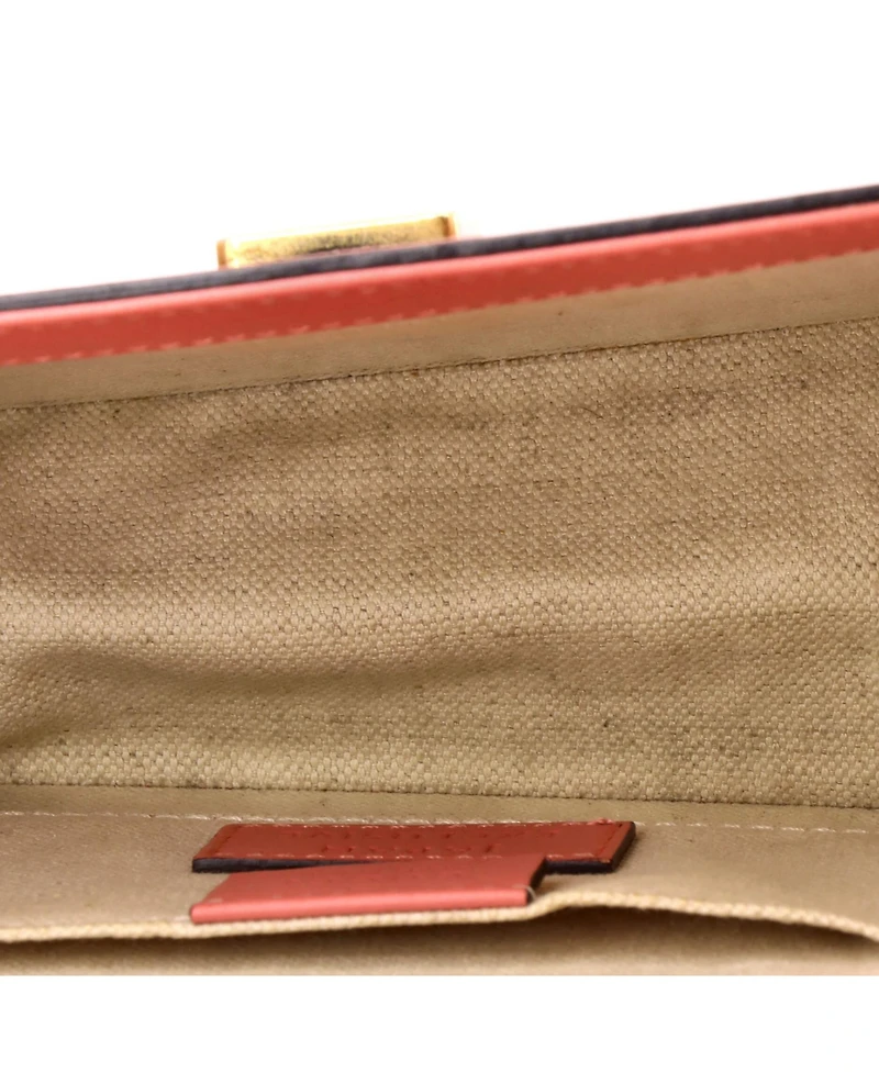 Pre-Owned Gucci Small Pearly Peony Shoulder Bag Leather