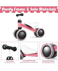 Hongge Baby Balance Bike for 2 Years Old Boys/Girls No Pedal 4 Wheels