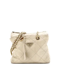 Pre-Owned Prada Small Re-Edition 1995 Chain Tote Quilted Re-Nylon