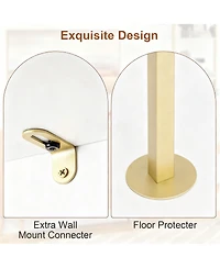 Yigii Ladder Bookshelf Wall-Mounted Solid Wood Industrial Storage Rack