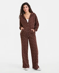 Rebel Veil Juniors' Full-Zip Printed Hoodie