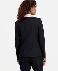 Kasper Women's One-Button Inverted-Collar Jacket