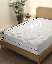 Cheer Collection Rayon from Bamboo Fitted Down Alternative Mattress Pad