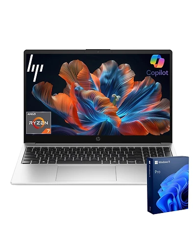 Hp Essential Traditional Laptop Amd Ryzen Ram Amd Radeon Graphics Ssd Storage Windows Pro Silver