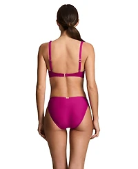 Lauren Ralph Women's Plumeria Ruffle Underwire Bralette Swimsuit Top