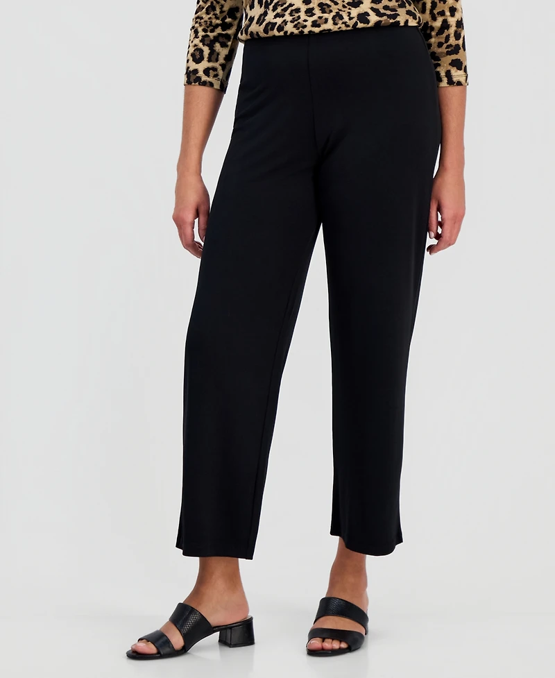 Jm Collection Women's Wide-Leg Pull-On Pants, Regular & Short Lengths, Created for Macy's