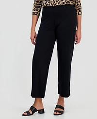 Jm Collection Women's Wide-Leg Pull-On Pants, Regular & Short Lengths, Created for Macy's