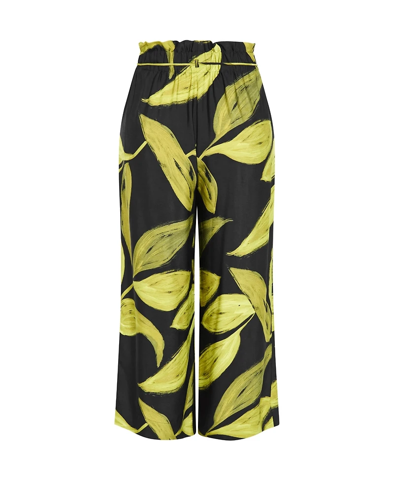 City Chic Women's Shania Aspect Print Wide Leg Pant