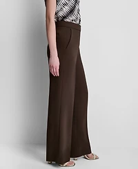 Dkny Petite Mid-Rise Zip-Front Trouser Pants