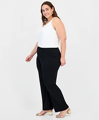 Jm Collection Plus and Petite Wide-Leg Pull-On Pants, Exclusively at Macy's
