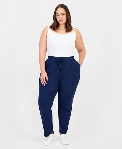 Style & Co Plus Knit Pull-On Pants, Exclusively at Macy's
