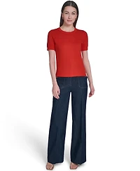 Tommy Hilfiger Women's Crew Neck Floral Sweater