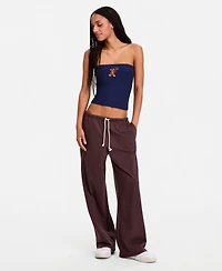 Hippie Rose Juniors' Lightweight Fleece Wide-Leg Sweatpants