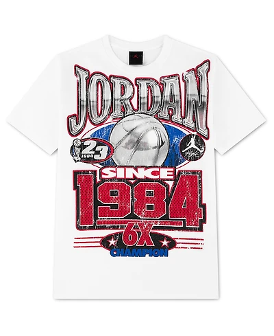 Jordan Boys' 8-20 Gold 6X Since 1984 Graphic Short-Sleeve T-Shirt