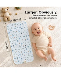 KeaBabies Kids 5-Pack Lyra Muslin Burp Cloths Boy, Girl, Soft Cotton Burping for Newborn