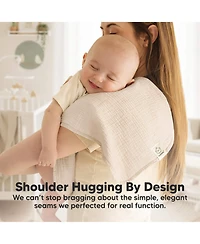 KeaBabies Kids 5-Pack Lyra Muslin Burp Cloths Boy, Girl, Soft Cotton Burping for Newborn