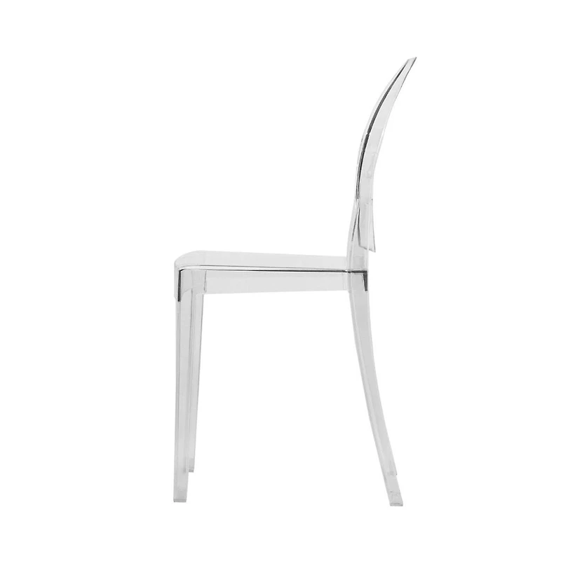 LeisureMod Marion Transparent Acrylic Modern Chair