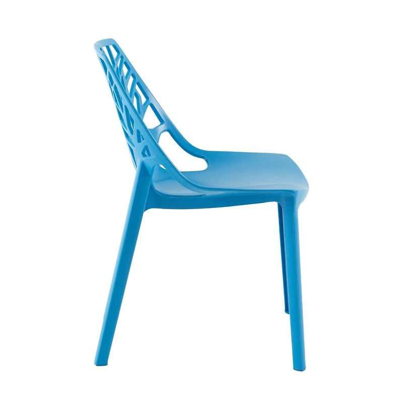 LeisureMod Modern Cornelia Dining Chair, Set of 2