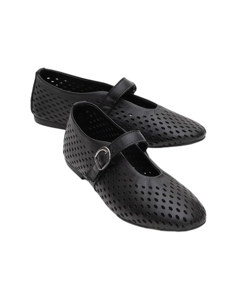 Forever & Always Shoes Women Arian Leather Ballet Flat