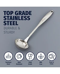 Stainless Steel 13-inch Soup Ladle Cooking Utensil