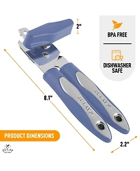 Heavy Duty 2 1 Can Opener Wide Grip Smooth Edge Cut