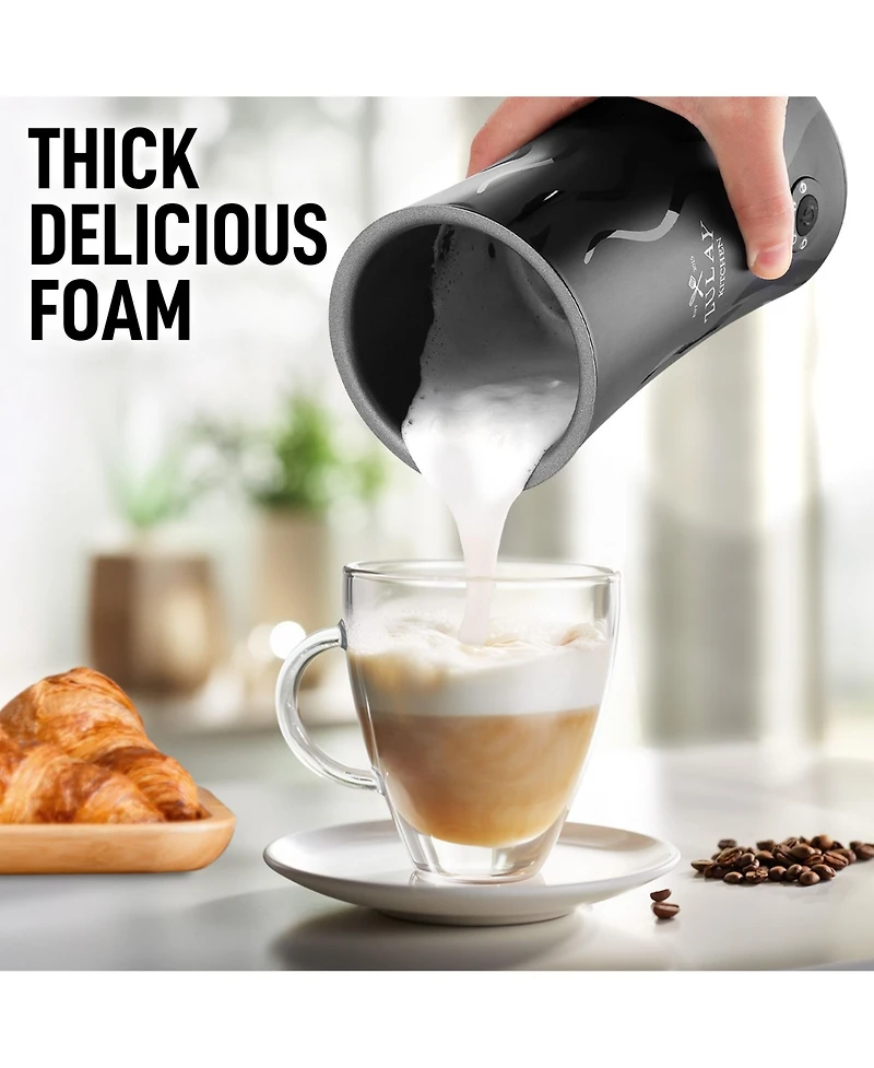 Zulay Kitchen Powerful 4-in-1 Electric Milk Frother and Steamer