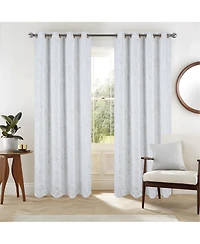 Rt Designers Collection Heidi Halo Foil Blackout Polyester Window Curtain Grommet Panel
