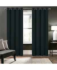 Rt Designers Collection Oakley Embossed Blackout Polyester Window Curtain Grommet Panel
