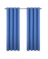 Rt Designers Collection Oakley Embossed Blackout Polyester Window Curtain Grommet Panel 52" x 90