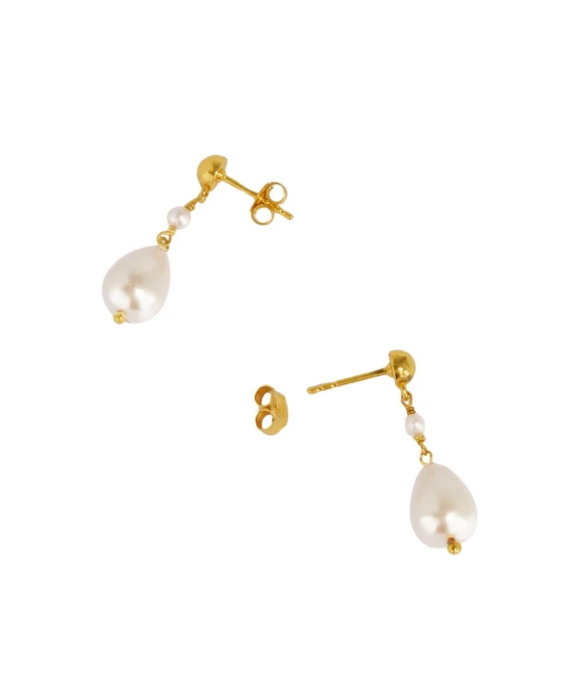 Ottoman Hands Kyra Pearl Drop stud Earrings