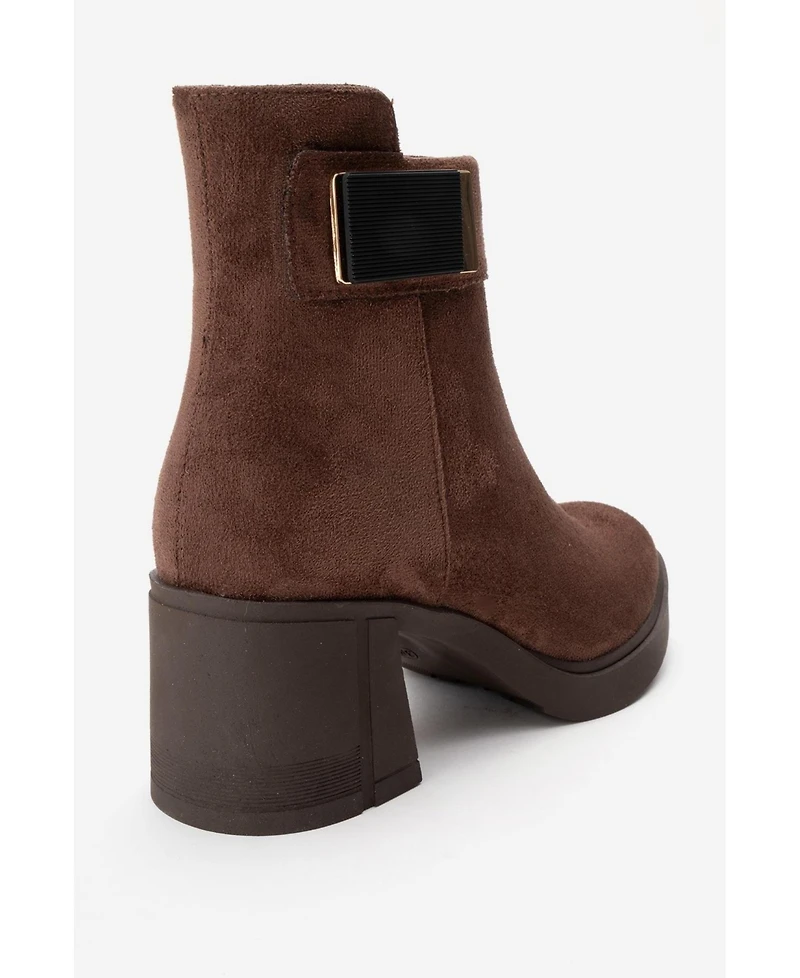 Prologue Shoes Rashe Block Heel Zip Boot (Women)